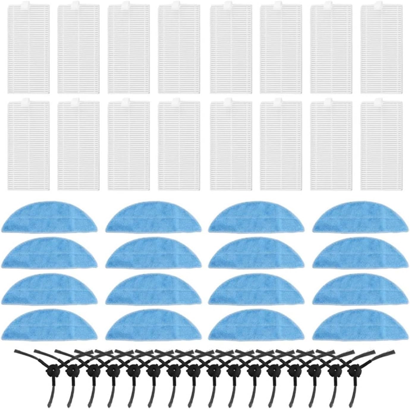 mop pads, Compatible For ECOVACS Y1 PRO / Y1 PRO PLUS Robot Vacuum Cleaner Side Brush Hepa Filter Mop Cloth Accessories Replacement Parts,for cleaner accessory