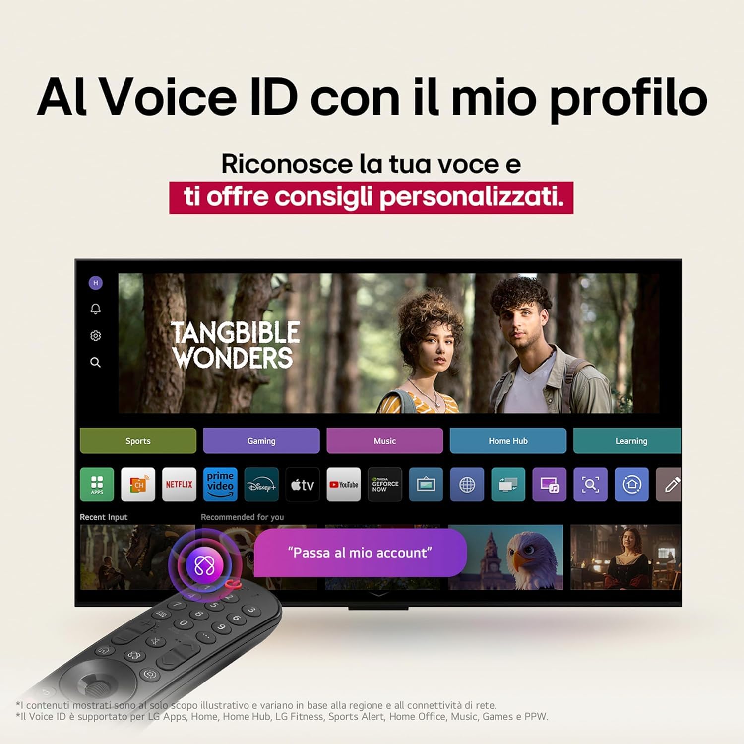 LG QNED evo AI 75 Pollici, Serie QNED86 2025 Smart TV 4K - 75QNED86A6A | Processore ?8 Gen2, Dimming Pro con MiniLED, WebOS, Telecomando Puntatore AI, Dolby Vision, Gaming VRR e FreeSync 4K@144Hz