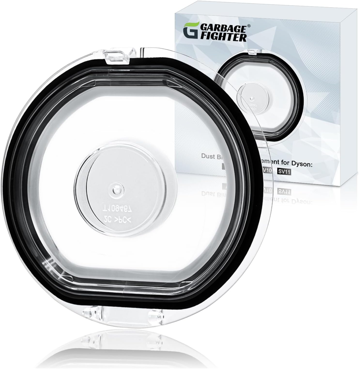 Garbage fighter Dust Bin Lid Replacement for Dyson V7 V8 SV10 SV11 Vacuum Cleaner Models - Dust Bucket/Dirt Box Lid Replacement Parts Cover with Sealing Ring