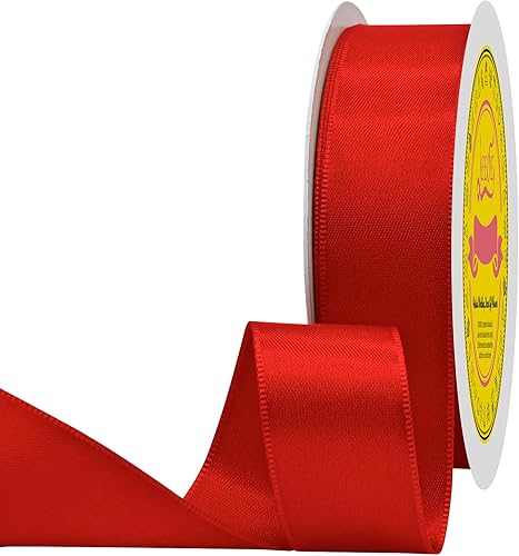 Miniatura 720 de Cinta de satén verde esmeralda de doble cara de 1-1/2 pulgadas x 50 yardas, cinta de poliéster verde esmeralda para envolver regalos, muy adecuada