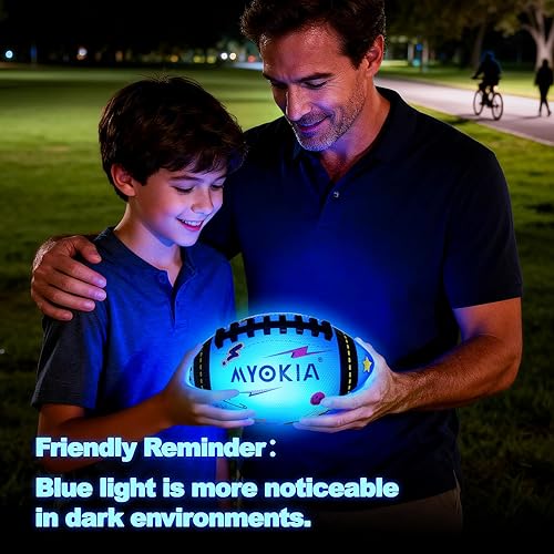 Miniatura 9 de Balón de fútbol que brilla en la oscuridad, regalo de cumpleaños para niños y adolescentes de 3-15+, RGB recargable, bola que brilla en la oscuridad