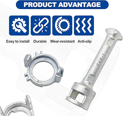 Miniatura 5 de Kit de reparación de cilindro de cerradura de puerta, apto para kit de reparación de barril de cerradura de puerta delantera izquierda derecha,