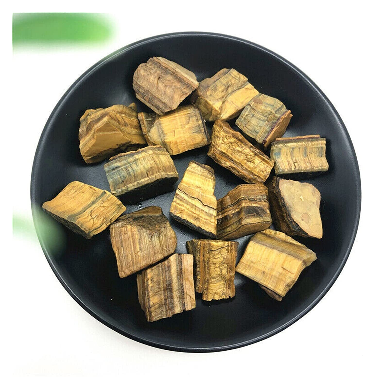 Ojo de Tigre natural cristales en bruto de 100g para regalar armonía