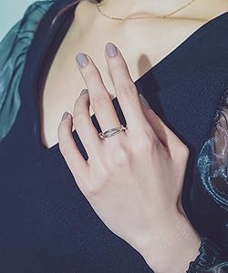 Amazon | (エテ) ete リングカフ クロスライン 810226 13号 シルバー系