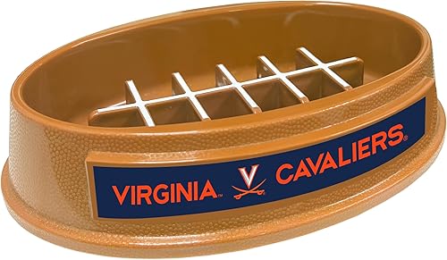 Miniatura 14 de NCAA Super-Bowl Iowa Hawkeyes - Cuenco para perros de alimentación lenta con diseño de fútbol para una digestión saludable. Cuenco antideslizante