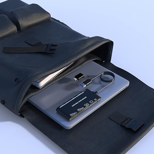 Miniatura 8 de Lector de tarjetas USB C USB3.0 para tarjetas SD, CF, Micro SD, XD, MS - Hub adaptador 7 en 1 para Windows, Mac, Linux, Android