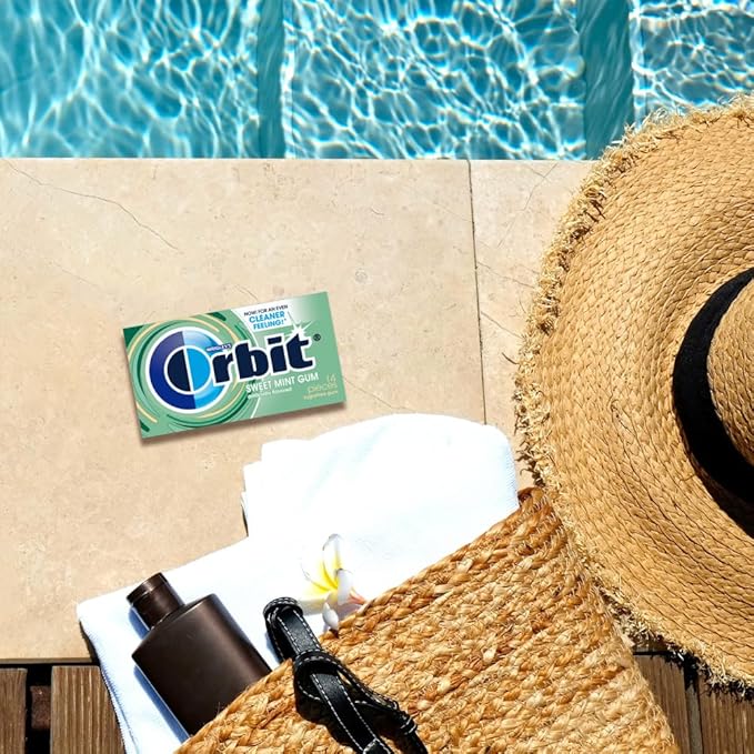 ORBIT Chicle Sin Azúcar Sabor Menta Dulce, Pack de 3, 42 Unidades miniatura 9