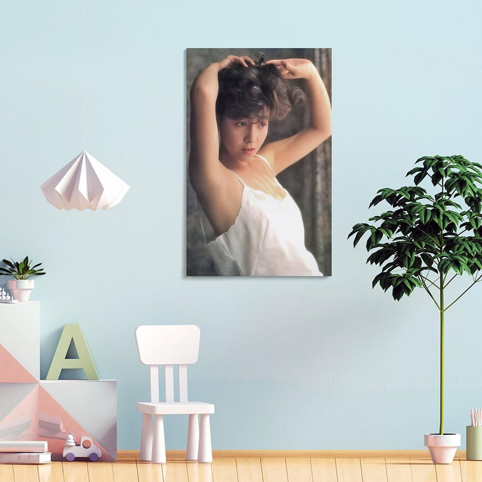 Amazon.co.jp: 柏原芳恵写真ビキニセクシー壁飾りポスター キャンバス