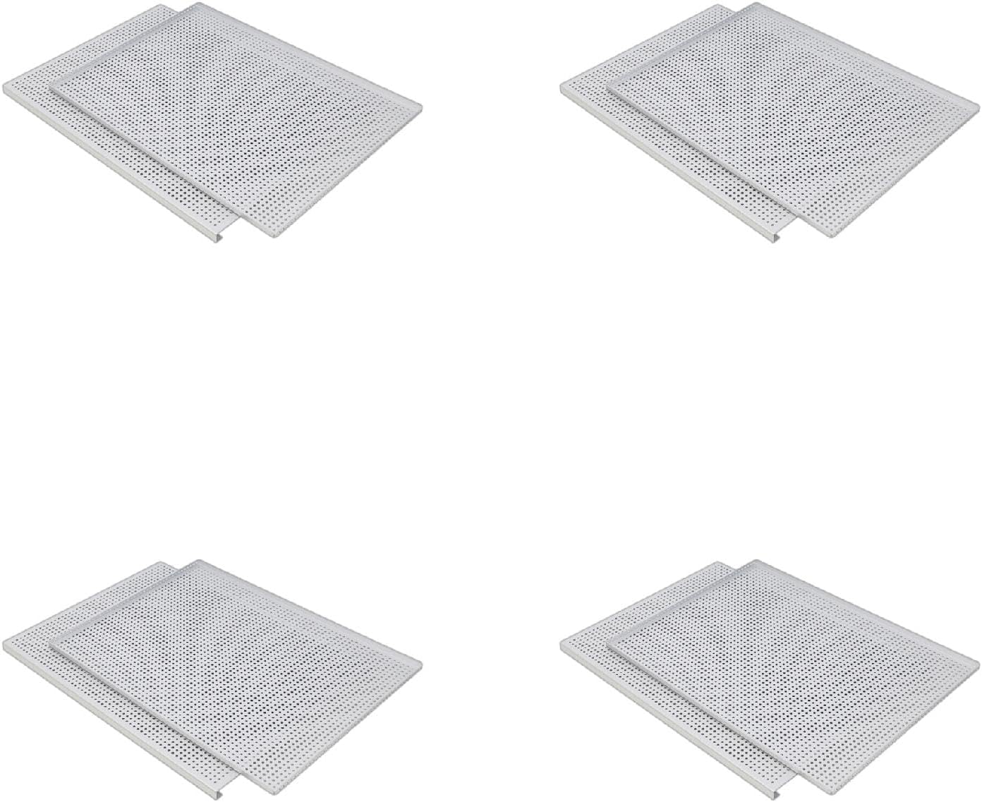 Set of 2 Aluminum Oven Baking Sheet Puff Pastry Tray Nonstick Perforated Dish for Meat and Dessert Mille Feuille Pans Perforated Baking Pans