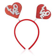 Valentines Day Outfit Women - Red Heart Headband Valentines Day Gifts for Her Mom - Valentine Party Favors