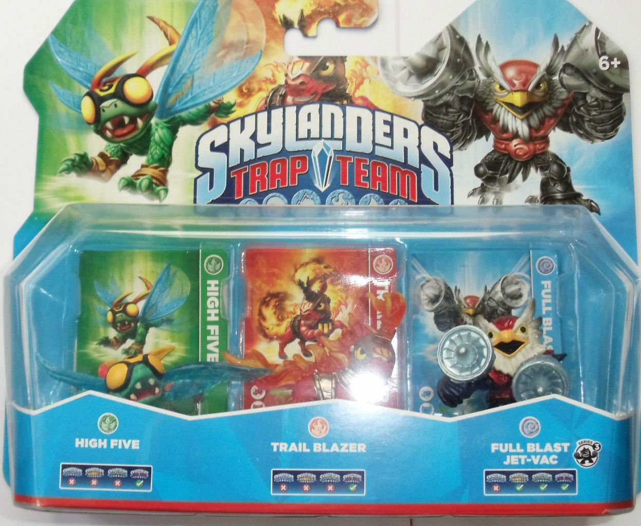 Skylanders : Trap Team - Trail Blazer + High Five + Jet Vac
