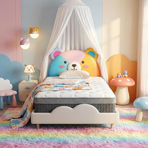 Miniatura 23 de Colchón individual de 12 pulgadas, colchón híbrido de espuma viscoelástica individual con resortes embolsados para una comodidad transpirable, sueño