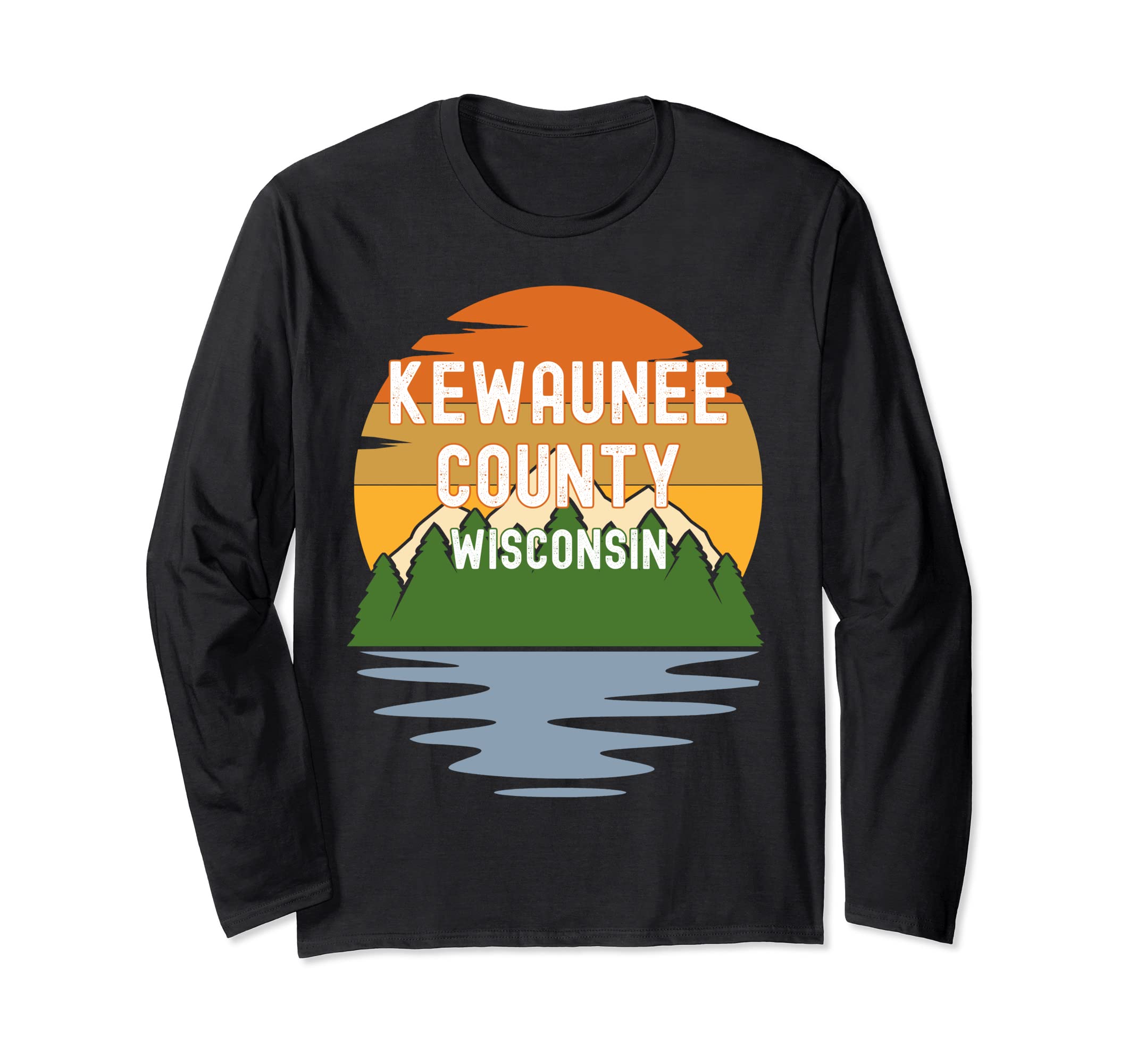 From Kewaunee County Wisconsin Vintage Sunset Long Sleeve T-Shirt