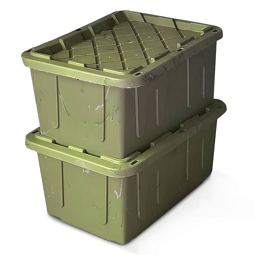 Amazon.com: HOMZ 2-Pack Durabilt Tote, Heavy Duty Plastic