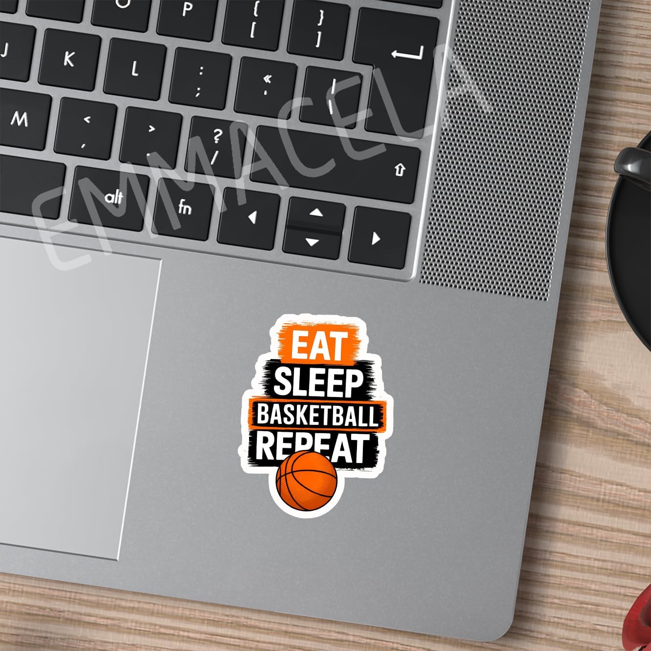 (3PCS) Eat Sleep Basketball Repeat Sticker, Sport Stickers - Waterproof Vinyl Decal for Laptop, Water Bottle, Tumbler, Scrapbook Size 3" x 2.3 " image 4