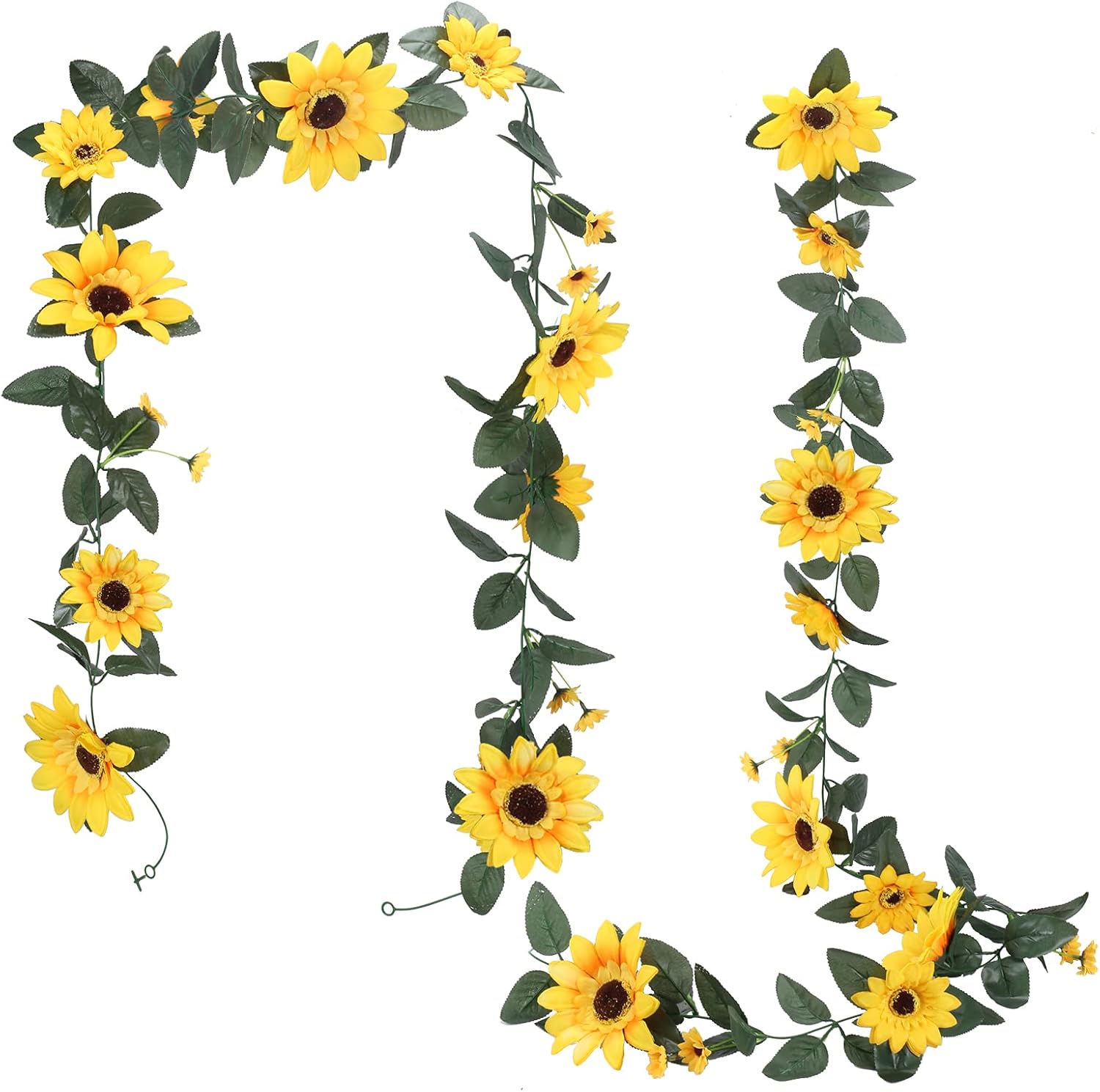 XHXSTORE 200CM Vine Garland Artificial Sunflower Garland Vine Hanging Sunflower Rattan With