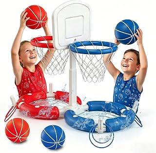 Dual Pool Basketball Hoop with Backboard