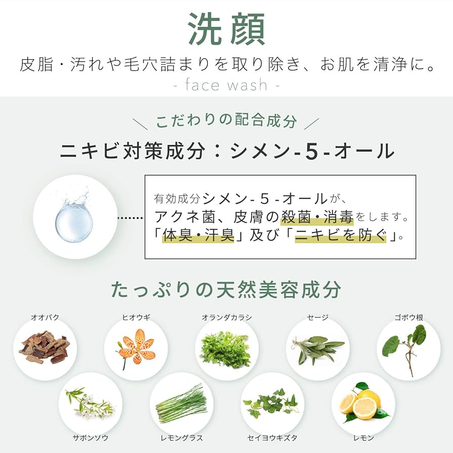 Amazon | ニキビ 洗顔 【薬用】 ニキビクリーン アクネ 予防