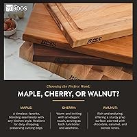 Vista 6 de John Boos Block BBQBD Tabla para picar reversible, madera de arce, veta visible, con ranura para líquidos, Walnut