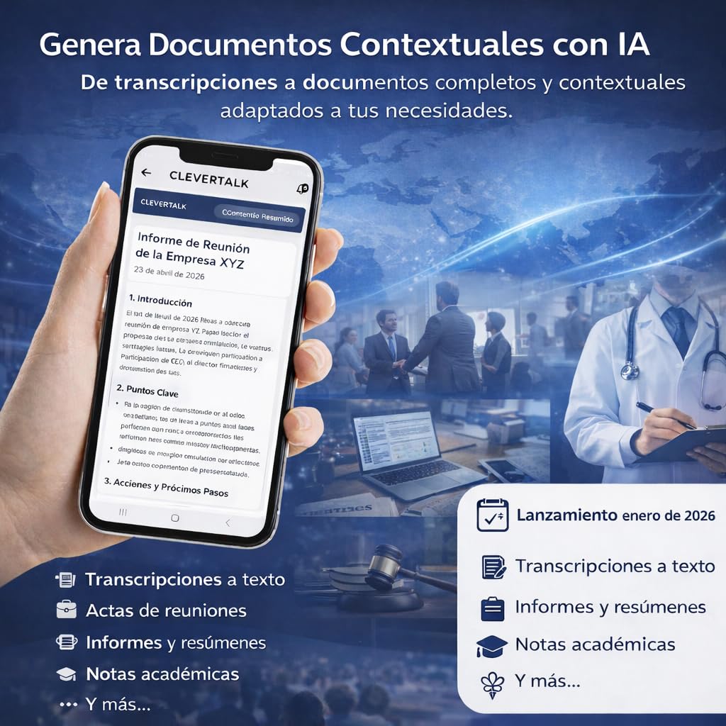 SmartRec Grabadora de Voz con IA | Activación por Voz y Protección con Contraseña | 128GB | App Móvil, Mac, Windows y Web | Cloud Europea GDPR | Audio HD 1536kbps | USB-C