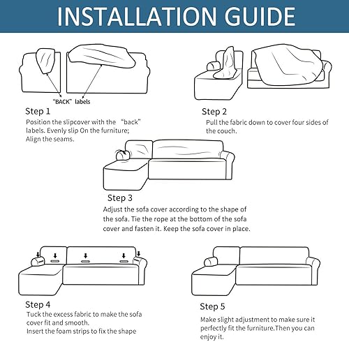 Miniatura 8 de Fundas para sofá modular, funda elástica de terciopelo para sofá en forma de L, suave y antideslizante, protector de muebles para sofá esquinero,