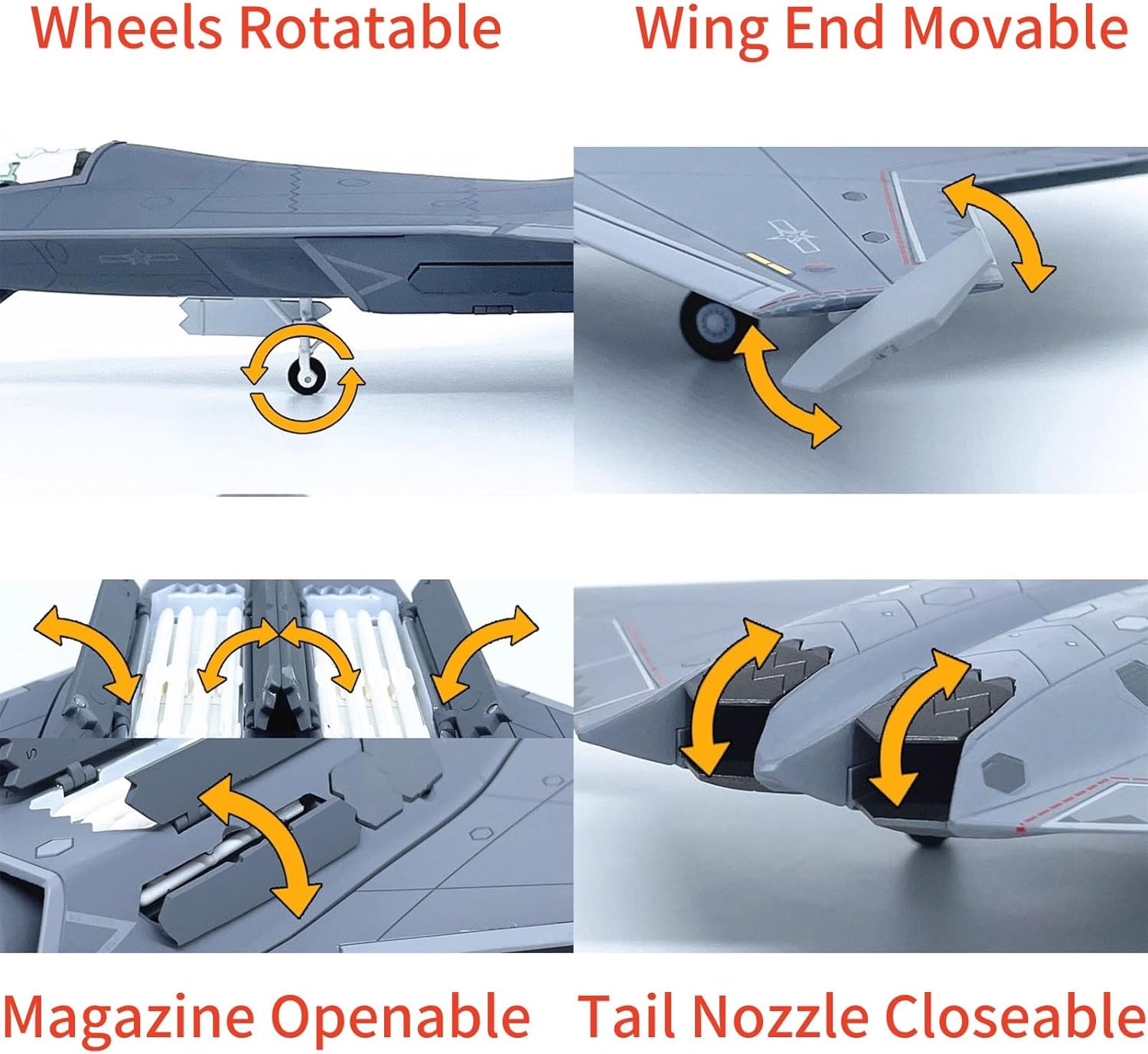 DAGIJIRD Simulation Alloy Aircraft Model 1:72 China Aircraft J-50 Fighter Jet Model