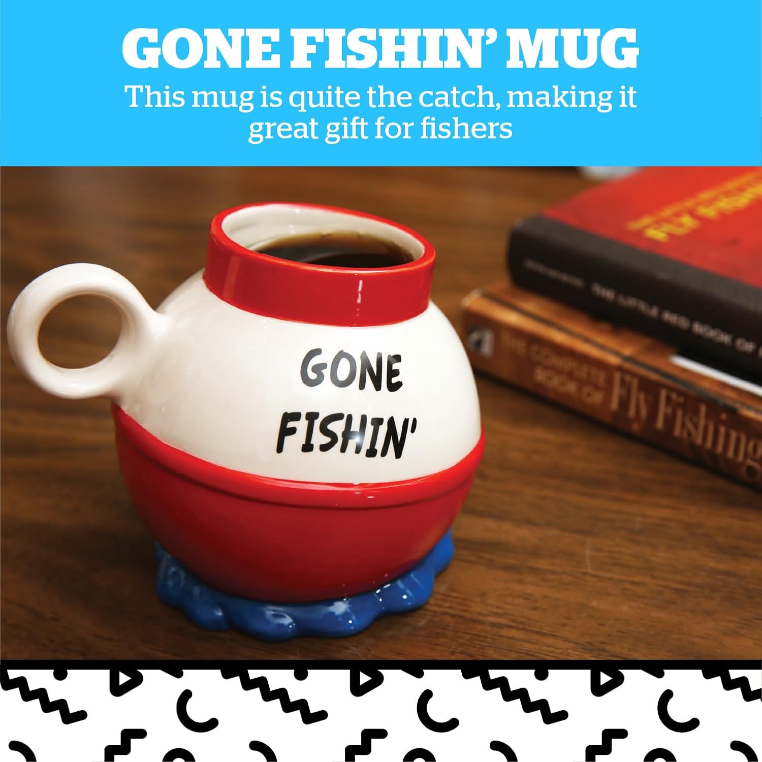 Gone Fishing Mug - Coffee Mugs for Men - Funny Fishing Gifts - Novelty Gift for Fisherman, Dad, Husband - 20 Oz - Image 2