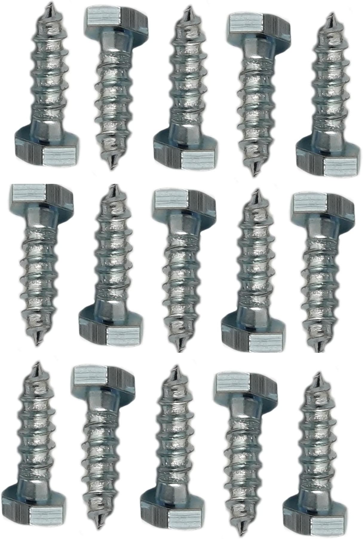 TIMCO Advanced Coach Screw Hex Flange Head Slash Point Yellow 8