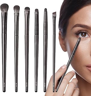 アイシャドウブラシ | 6本 アイブロー ブレンド ツール,アイメイク用ブラシ,旅行 ジム 出張 結婚式 パーティー 女性 女の子 女友達 姉妹 向け