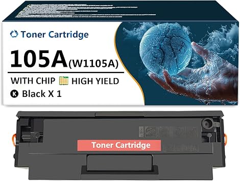 105A Toner Cartridge for HP 105A W1105A Black Toner Cartridges Compatible for HP Laser MFP 107a 107w 135a 135w 137fnw Printers, 1 Pack