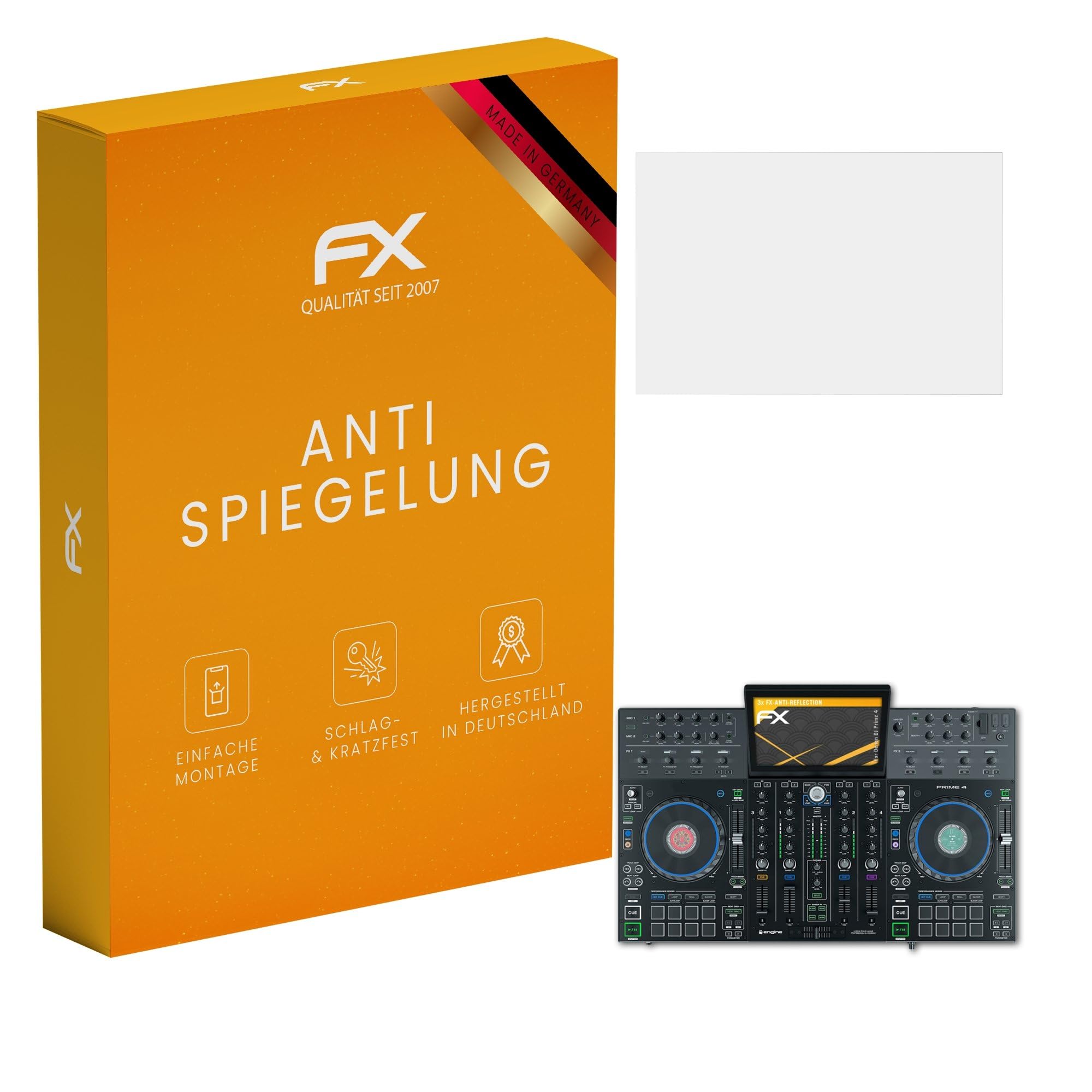 Película protectora compatible con Denon DJ Prime 4 lámina de pantalla 8