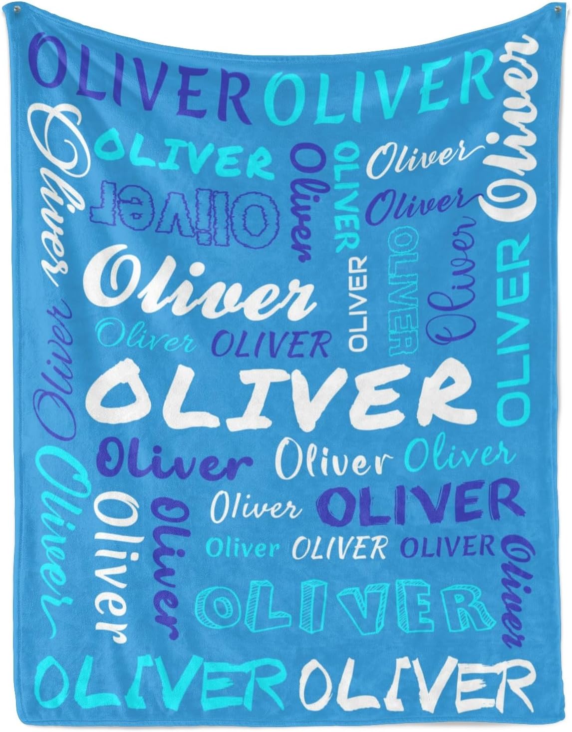 Personalized Blankets and Throws - Custom Blanket with Name for Adults Kids - Personalized Name Throw Blanket Birthday Christmas Valentine's Day Graduation