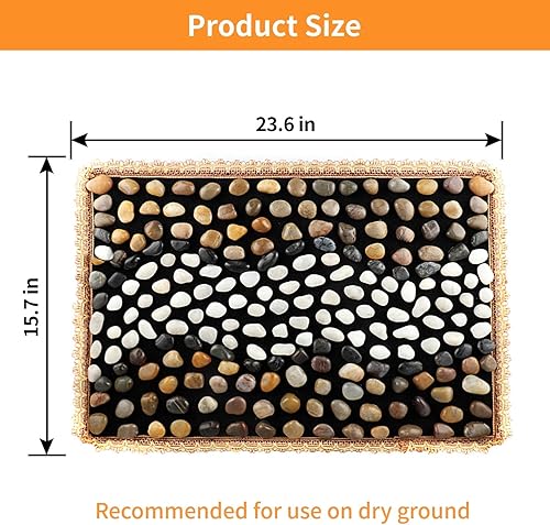 Vista 8 de Alfombrilla de masaje de guijarros, masajeadores de pies reflexología, almohadilla de masaje para aliviar el dolor de pies, regalos de relajación