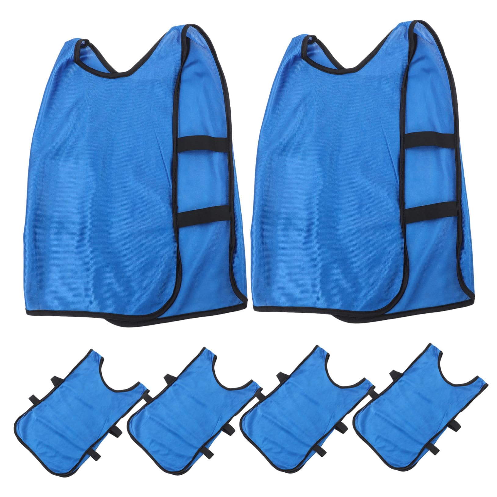 Petos de Entrenamiento para Niños, 6 Piezas, Poliéster Azul