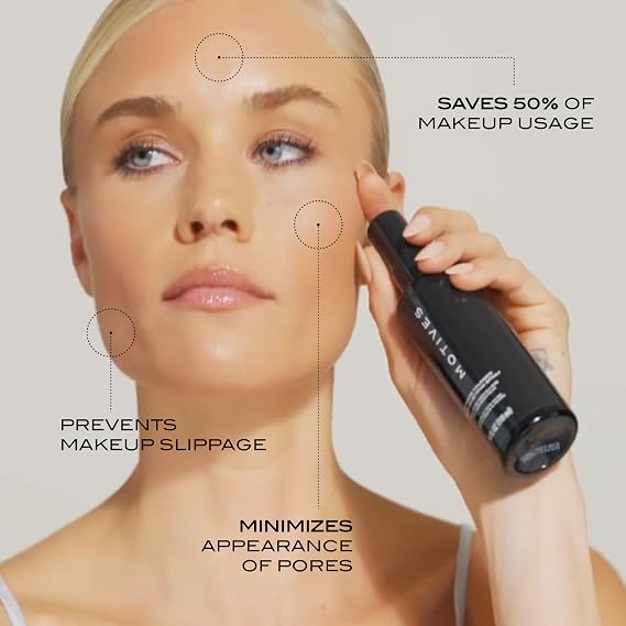 Motives 10 Years Younger Makeup Setting Spray - Long-Lasting Hold, Minimizes Slippage, Flawless Finish, Minimizes Pores, Lines, Wrinkles & Scars, Makeup Setting Spray, Oil-Free, 4 fl. oz