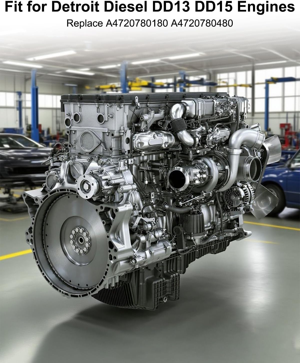 Fuel Injector Line Seals Fit for Detroit Diesel Engines on Freightliner Cascadia and Western Star Trucks Replace A4720780180 A4720780480, 6Pcs