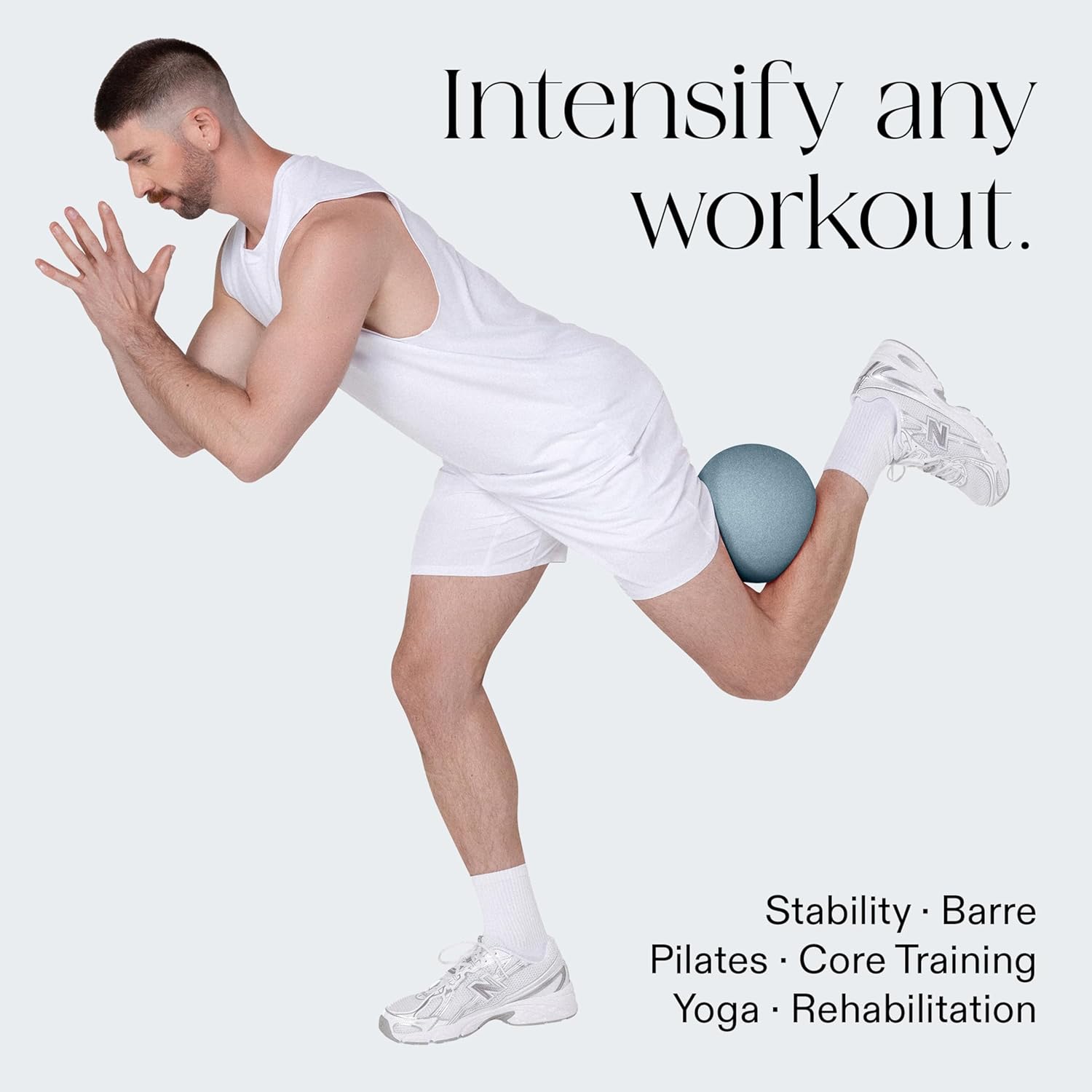 Bala Pilates Ball, Non-Weighted Exercise Ball - Small 8" Yoga Ball for Barre, Stretching, Strength & Core Training - Workout Accessory with Mini Pump for Home Gym & Fitness Routines - 100% PVC