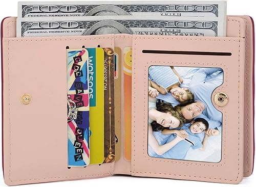 Miniatura 3 de UTO Cartera de piel sintética para mujer, de gran capacidad, colgante de gato, soporte para teléfono, organizador de chequera, con cremallera,