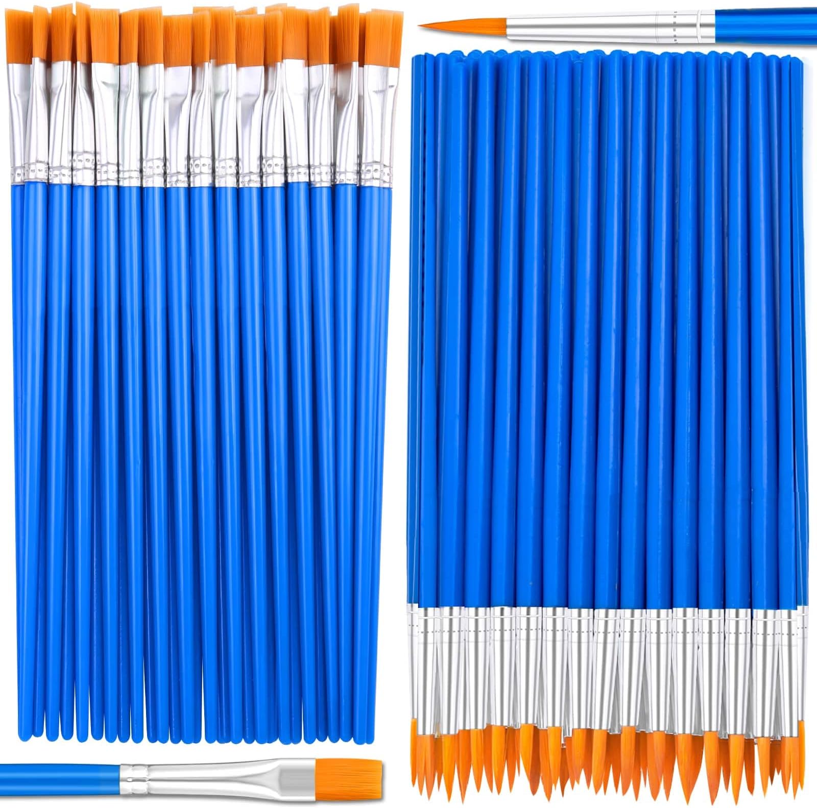 ATLIN Touch Up Paint Brushes, 100 Pack of 1.5mm Disposable
