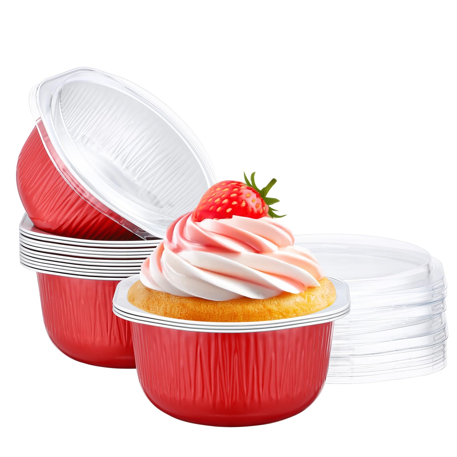 Disposable Baking Cups with Lids - 15 Pack at $9.99
