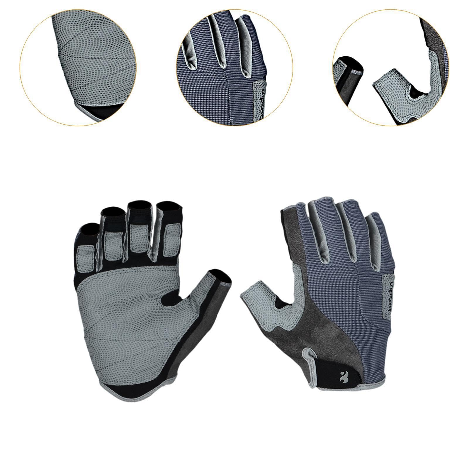 Climbing Guanti Dita Ciclismo Workout Antiscivolo Leggeri Traspiranti Adulti Spandex Adatti per Allenamento Palestra Ciclismo Arrampicata