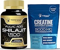 Vista 1 de WELLNESS LABSRX Shilajit Pure Himalayan Cápsulas 15,000 mg - Gomitas de creatina 5000 mg