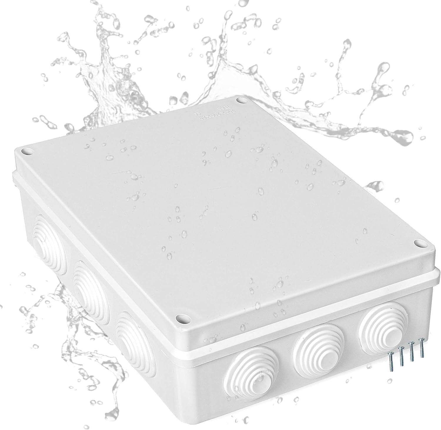 Iron Forge Cable Outdoor Electrical Junction Box - 12 x 10 x 4.8 Inch Dustproof Waterproof Electrical Box for Outdoor - Universal Enclosure Box