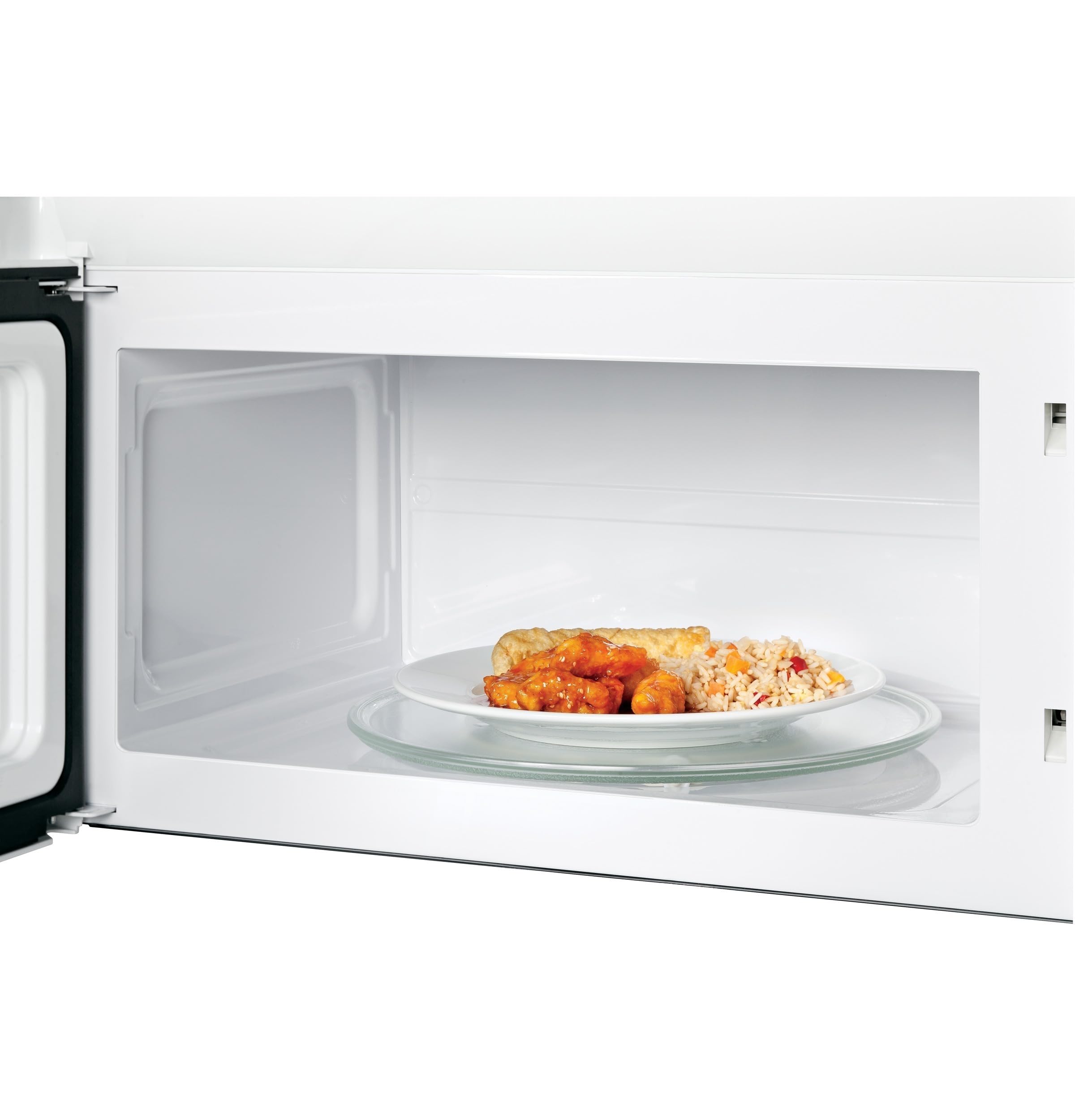JVM3160DFWW 1.6 Cu. cuadrados ​Horno microondas sobre cocina color blanco 7