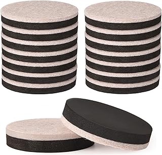Felt Furniture Sliders for Hardwood Floors, 16 PCS 3" Reusable Furniture Movers Sliders for