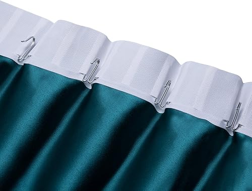 Miniatura 8 de Ganchos de metal para cortinas, pasadores de cinta plisados, ganchos de punta profunda resistentes (paquete de 30)