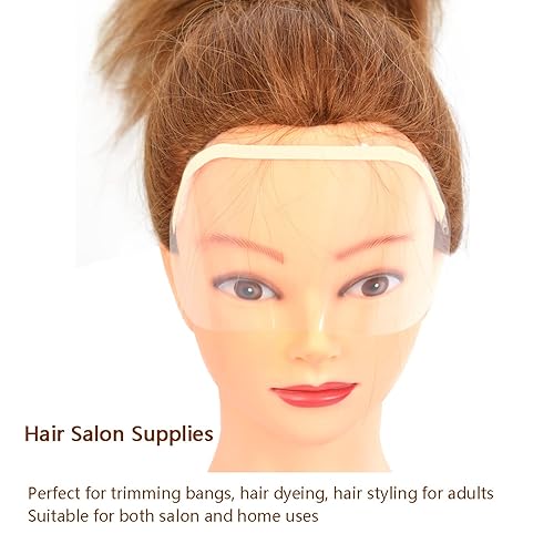 Miniatura 6 de 50 viseras de ducha de microblading transparentes, protectores faciales de maquillaje, viseras desechables para peluquería y extensiones de