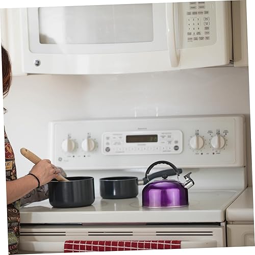 Miniatura 7 de Hervidor de café silbante, hervidor de té, estufa de acero inoxidable, tetera de agua, hervidor de agua, tetera con asa para el hogar, campamento al