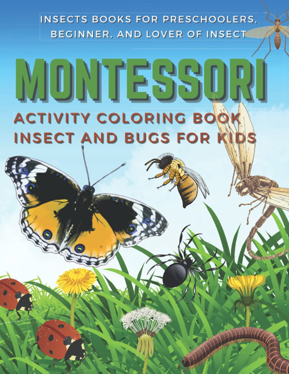 Montessori Activity Coloring Book Insect and Bugs for Kids ( Insects Books For Preschoolers, Beginner and Lover of Insect): Unique Collection Of ... (Montessori Method Activity Book for Kids)