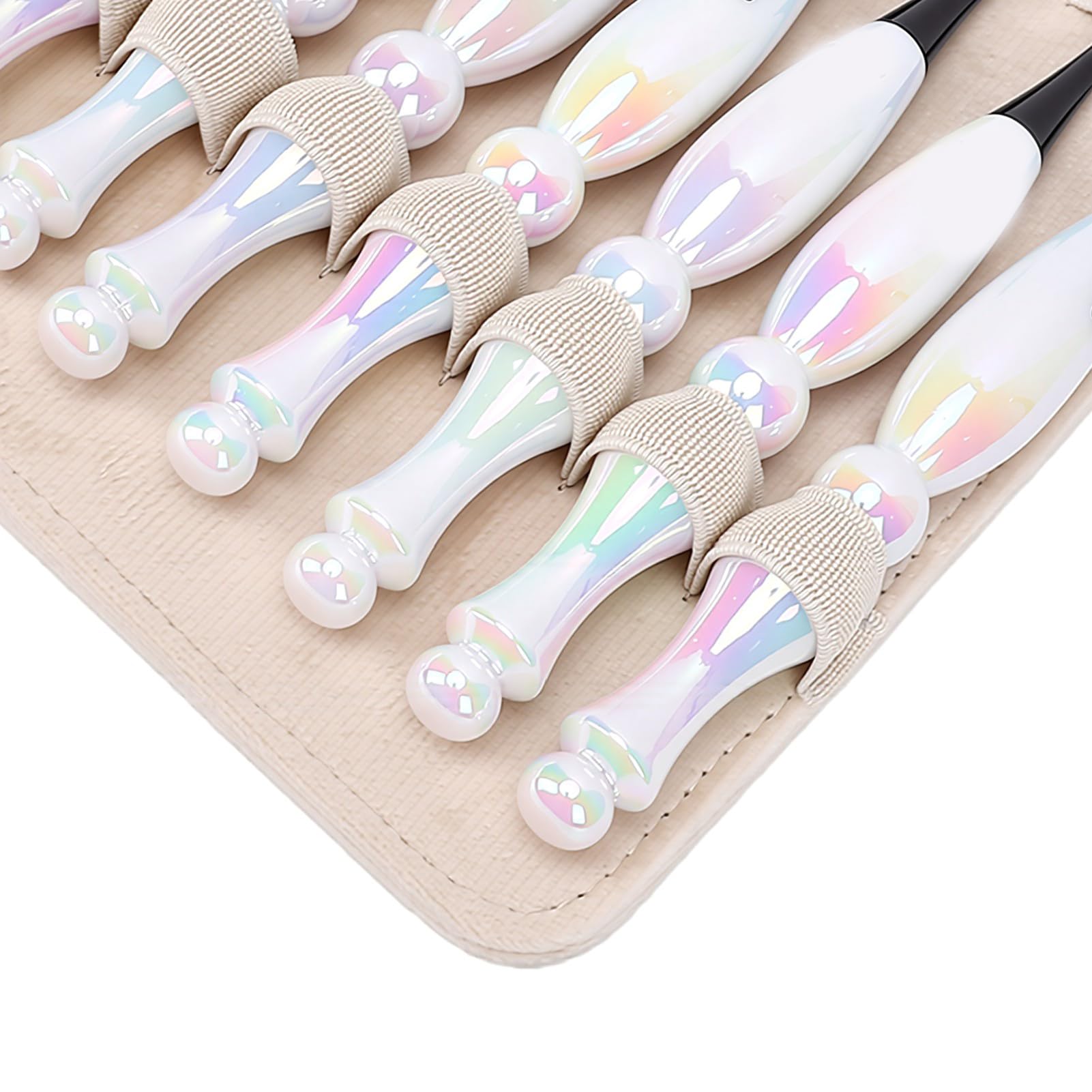 Xiuganpo Juego de Agujas de Ganchillo, Mangos Ergonómicos, 10 Tamaños de 3 Mm a 8 Mm Agujas de Ganchillo Ergonómicas Claramente Marcadas, Kit de para Principiantes con Bolsa de Almacenamiento de